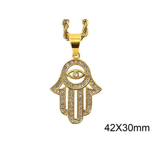 Wholesale Stainless Steel 316L Evil Eye Pendant Without Chain NO.#SJ37P201