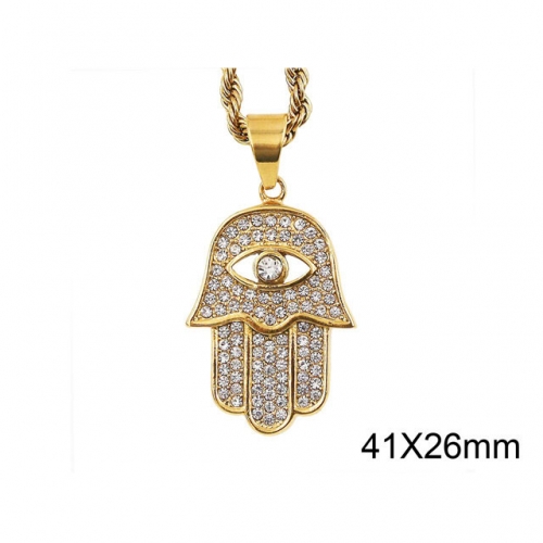 Wholesale Stainless Steel 316L Evil Eye Pendant Without Chain NO.#SJ37P204