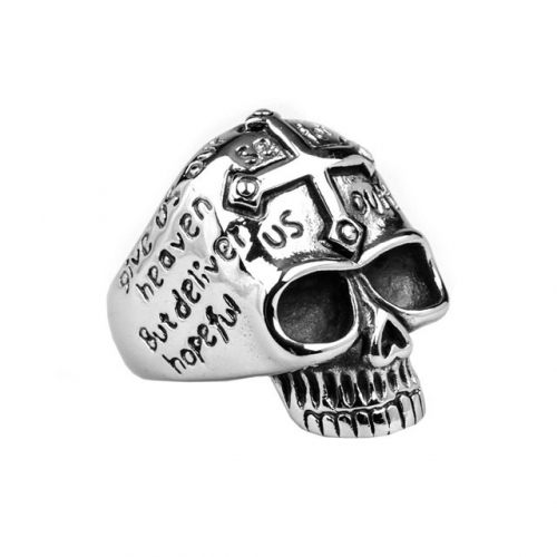 BC Jewelry Wholesale Stainless Steel 316L Skull Rings NO.#SJ36R333