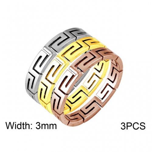 Wholesale Stainless Steel 316L Stack Ring Set NO.#SJ33R086