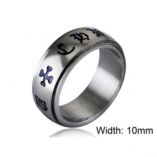 Wholesale Jewelry Stainless Steel 316L Font Rings NO.#SJ33R134