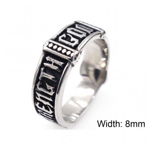 Wholesale Jewelry Stainless Steel 316L Font Rings NO.#SJ17R385