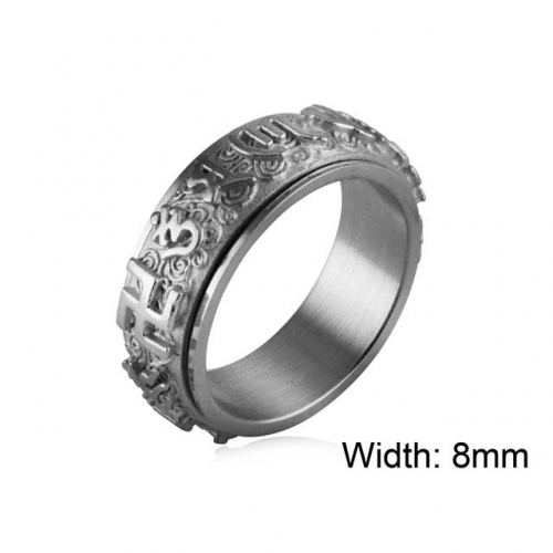 Wholesale Stainless Steel 316L Multifunction Rotatable Rings NO.#SJ33R038