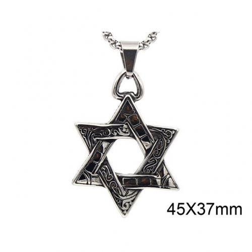 BC Wholesale Stainless Steel 316L Star Pendants Without Chain NO.#SJ17P031