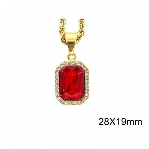 BC Jewelry Wholesale Stainless Steel 316L CZ Pendant Without Chain NO.#SJ37P153