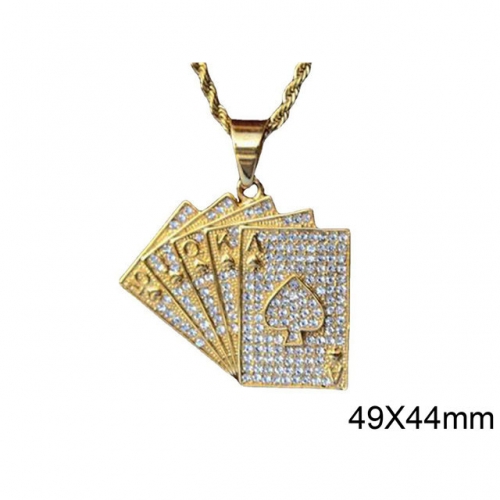 Wholesale Stainless Steel 316L Fashion Pendant Without Chain NO.#SJ37P179