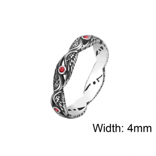 BC Wholesale Stainless Steel 316L Small CZ Rings NO.#SJ15R659