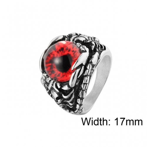 Wholesale Stainless Steel 316L Jewelry Big CZ Rings NO.#SJ15R430