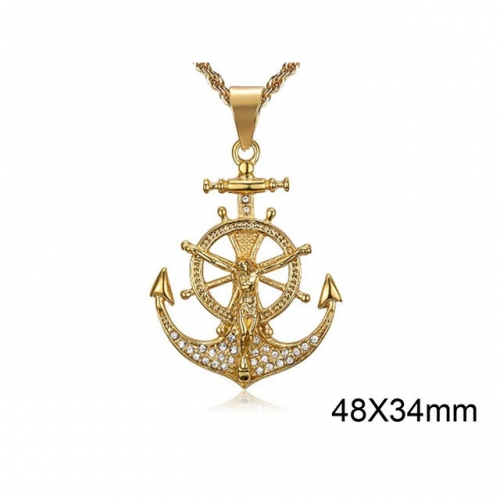 BC Jewelry Wholesale Stainless Steel 316L Anchor Pendant Without Chain NO.#SJ37P225