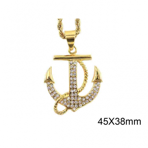 BC Jewelry Wholesale Stainless Steel 316L Anchor Pendant Without Chain NO.#SJ37P161