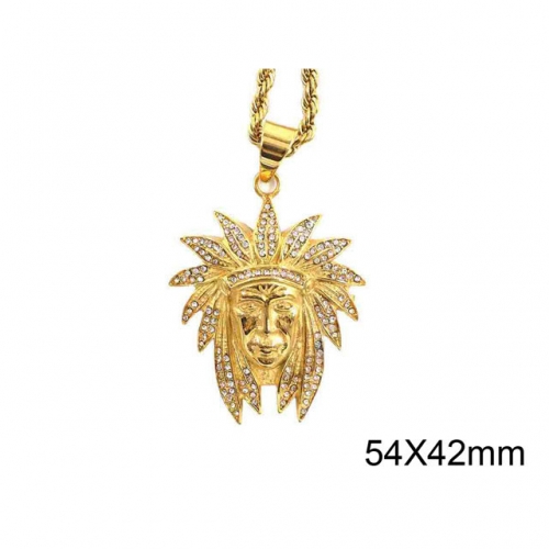 BC Jewelry Wholesale Stainless Steel 316L CZ Pendant Without Chain NO.#SJ37P163