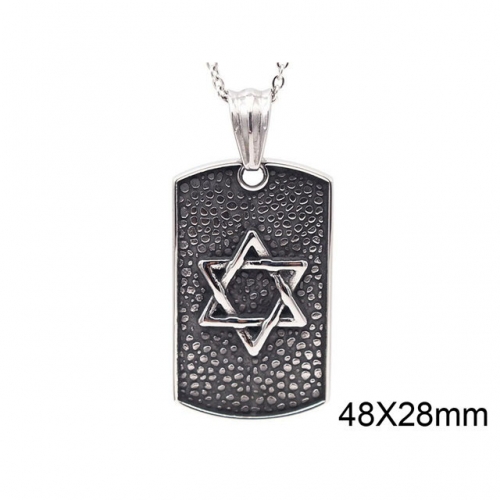 BC Wholesale Stainless Steel 316L Star Pendants Without Chain NO.#SJ17P027