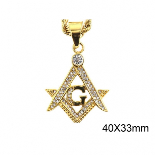 BC Jewelry Wholesale Stainless Steel 316L CZ Pendant Without Chain NO.#SJ37P025