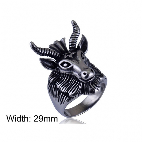 BC Wholesale Jewelry Stainless Steel 316L Animal Shape Rings NO.#SJ33R209