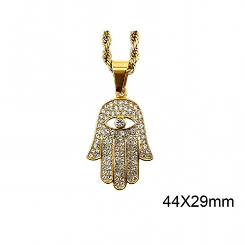 Wholesale Stainless Steel 316L Evil Eye Pendant Without Chain NO.#SJ37P206