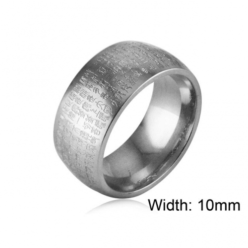 Wholesale Jewelry Stainless Steel 316L Font Rings NO.#SJ33R053