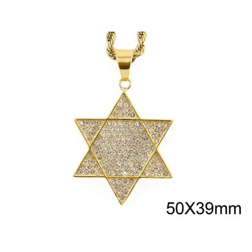 BC Wholesale Stainless Steel 316L Star Pendants Without Chain NO.#SJ37P057