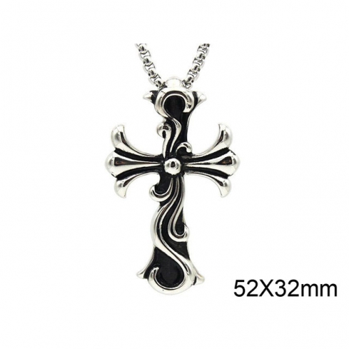 BC Wholesale Stainless Steel 316L Cross Pendant Without Chain NO.#SJ17P002