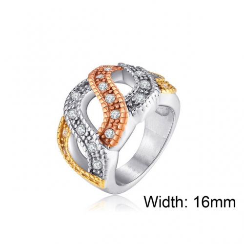 Wholesale Stainless Steel 316L Multi-Color Ring Sets NO.#SJ38R082