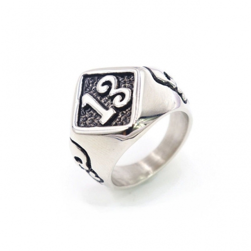 Wholesale Jewelry Stainless Steel 316L Font Rings NO.#SJ36R342