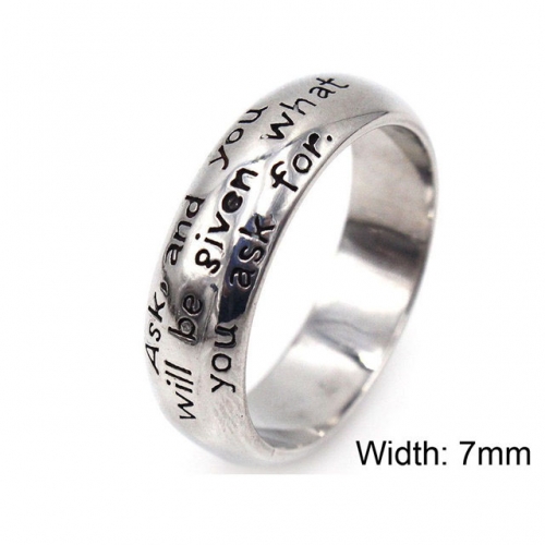 Wholesale Jewelry Stainless Steel 316L Font Rings NO.#SJ17R378
