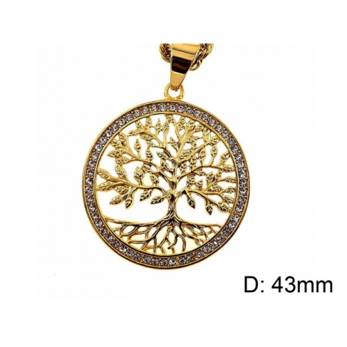 BC Wholesale Stainless Steel 316L Tree Shape Pendant Without Chain NO.#SJ37P141