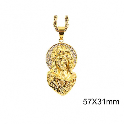 Wholesale Stainless Steel 316L Virgin Saints Pendant Without Chains NO.#SJ37P219