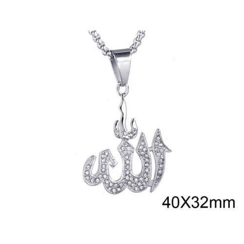 BC Jewelry Wholesale Stainless Steel 316L CZ Pendant Without Chain NO.#SJ37P122