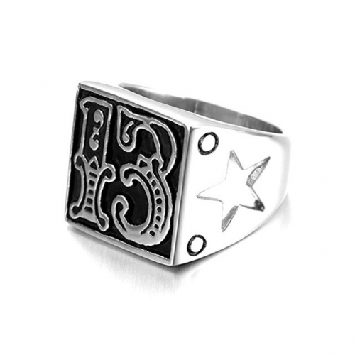 Wholesale Jewelry Stainless Steel 316L Font Rings NO.#SJ36R233