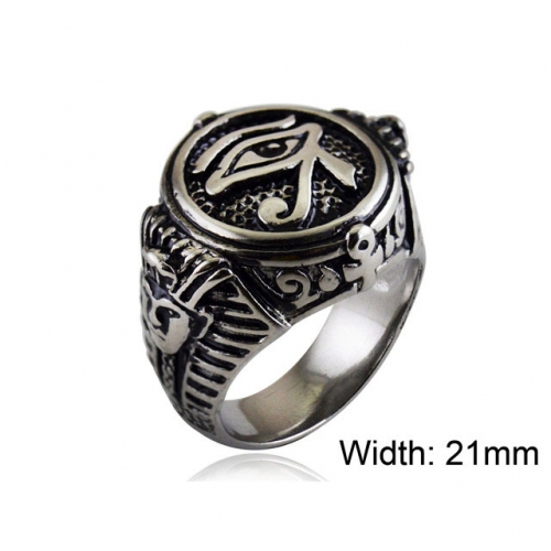 Wholesale Stainless Steel 316L Evil Eye Rings NO.#SJ33R254