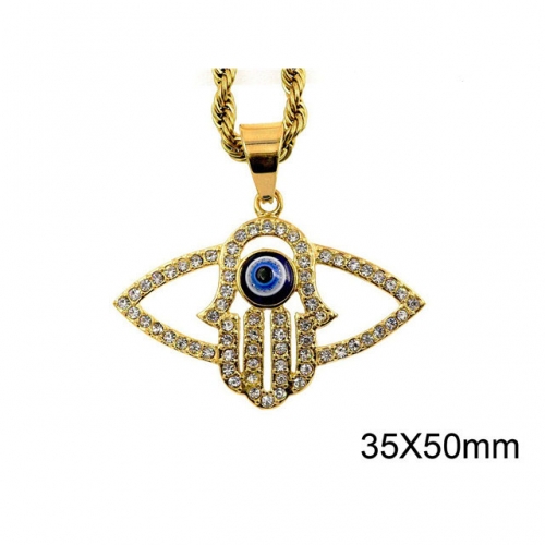 Wholesale Stainless Steel 316L Evil Eye Pendant Without Chain NO.#SJ37P199