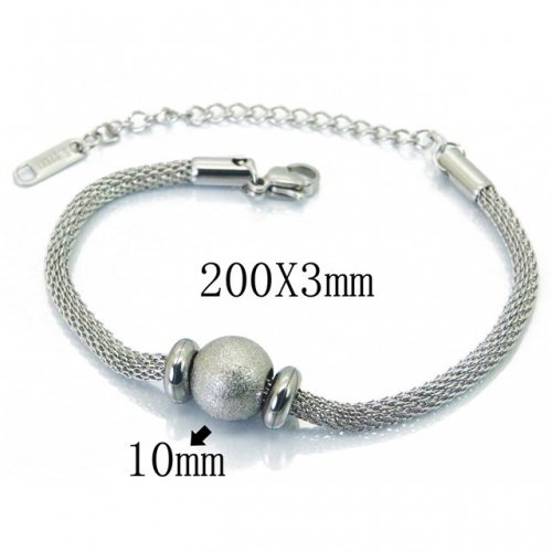 BC Wholesale Stainless Steel 316L Steel Bead Bracelets NO.#BC19B0321PQ