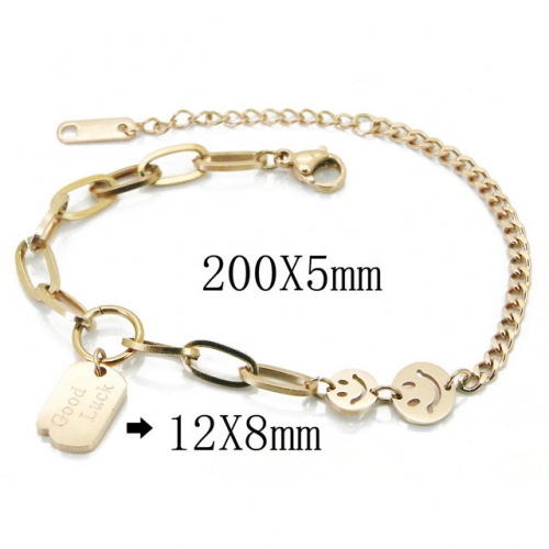 Wholesale Stainless Steel 316L ID Bracelets NO.#BC47B0055PS