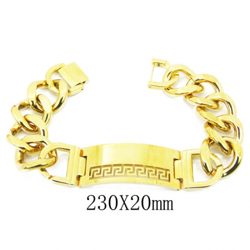 Wholesale Stainless Steel 316L ID Bracelets NO.#BC08B0751IIQ