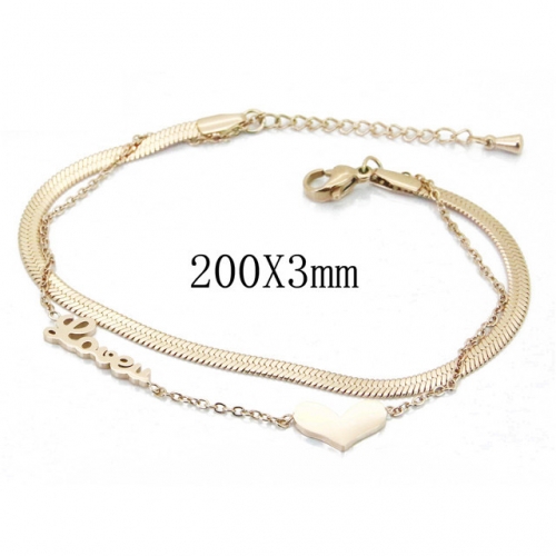 Wholesale Stainless Steel 316L Popular Bracelet NO.#BC47B0064PR