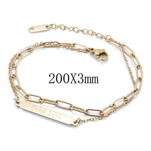 Wholesale Stainless Steel 316L ID Bracelets NO.#BC47B0052OL