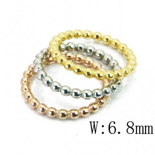 Wholesale Stainless Steel 316L Jewelry Stack Ring Set NO.#BC19R0691HIF