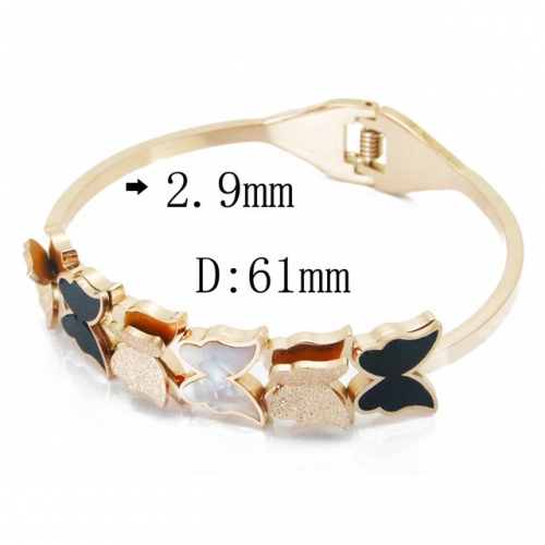 BC Wholesale Jewelry Stainless Steel 316L Shell Bangle NO.#BC19B0353ICC