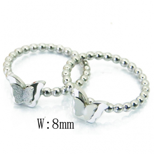 Wholesale Stainless Steel 316L Jewelry Stack Ring Set NO.#BC19R0692HHE