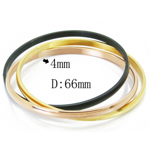 Wholesale 316L Stainless Steel Bangles Sets NO.#BC19B0417HOE