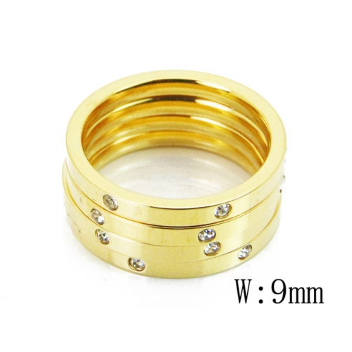 Wholesale Stainless Steel 316L Jewelry Stack Ring Set NO.#BC19R0696HIF