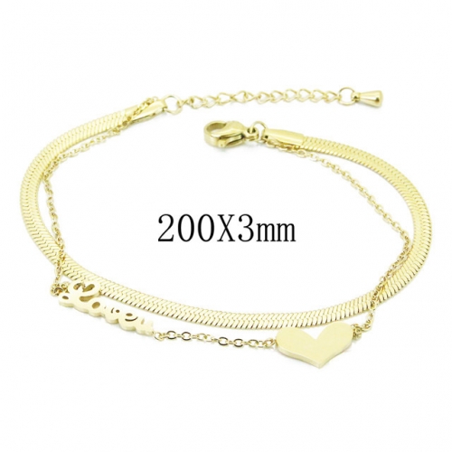 Wholesale Stainless Steel 316L Popular Bracelet NO.#BC47B0063PE