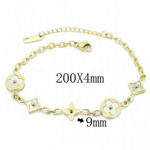 BaiChuan Wholesale Stainless Steel & Shell Bracelets NO.#BC47B0023HHR