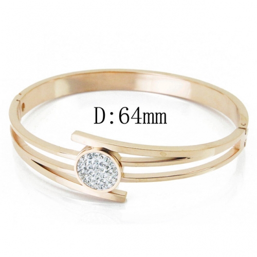 BaiChuan Wholesale 316L Stainless steel CZ Bangles NO.#BC19B0380HNF