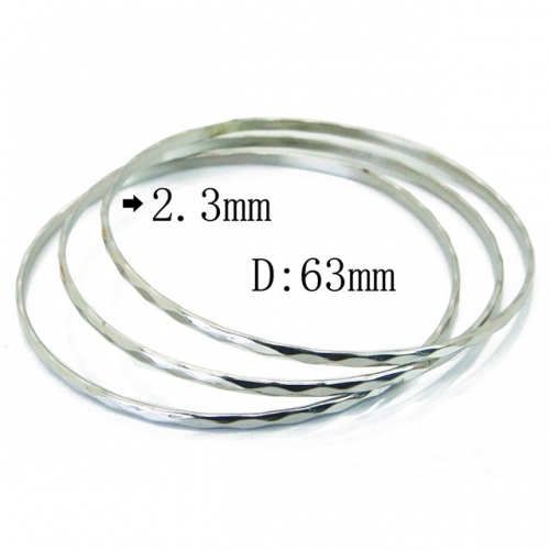 Wholesale 316L Stainless Steel Bangles Sets NO.#BC19B0407HLR