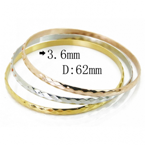 Wholesale 316L Stainless Steel Bangles Sets NO.#BC19B0413HNL