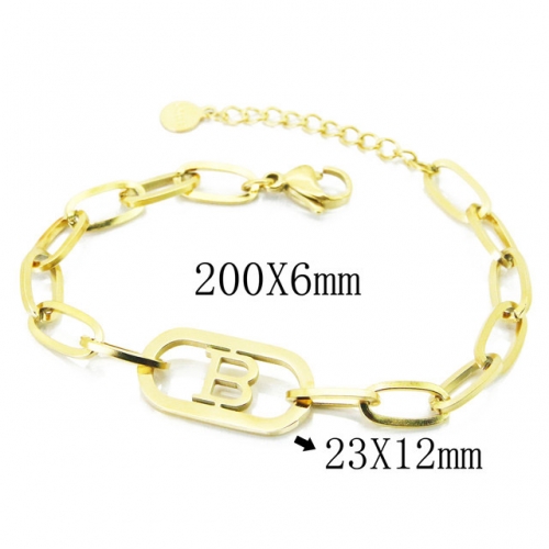 Wholesale Stainless Steel 316L ID Bracelets NO.#BC19B0325OW