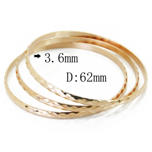 Wholesale 316L Stainless Steel Bangles Sets NO.#BC19B0412HOL