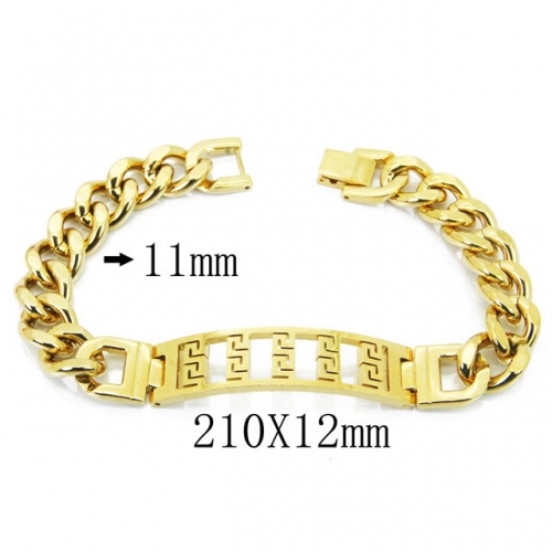 Wholesale Stainless Steel 316L ID Bracelets NO.#BC08B0749HLE