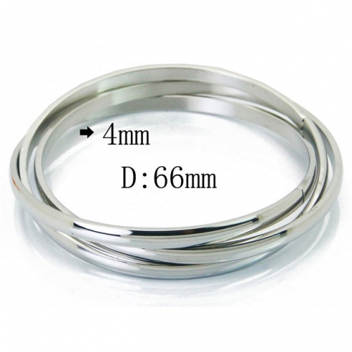 Wholesale 316L Stainless Steel Bangles Sets NO.#BC19B0414HLE